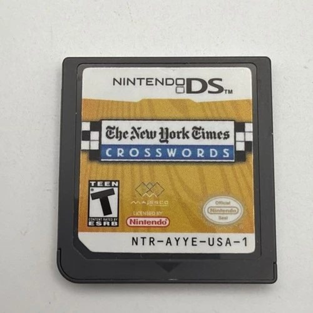 The New York Times Crosswords Nintendo DS Game Cartridge NTR-AYYE-USA-1